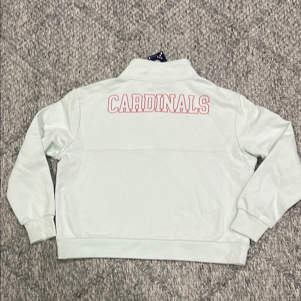 Light green Cardinals 1/4 zip up